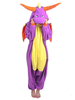 Kigurumi Carnaval pyjama dinosaure Onesie flanelle violet Costume Carnaval adulte Animal Déguisements Halloween