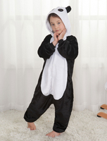 Kigurumi Carnaval Pyjama Enfant Cadeaux Noël Hiver Automne En Flanelle Pour Enfants En Flanelle Unisexe De Panda Déguisements Halloween