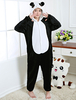 Kigurumi Carnaval Pyjama Panda Noir Flanelle Animaux Vêtements De Nuit Adulte Déguisements Halloween