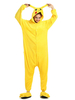 Kigurumi Carnaval Pyjama Pikachu 2021 Pokemon Combinaison Jaune Pyjama adulte en flanelle avec fermeture éclair déguisement d