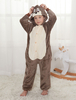 Kigurumi Carnaval pyjama pour enfant automne hiver en flanelle pour enfants en flanelle unisexe des animaux forestiers Déguisements Halloween