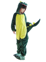 Kigurumi Carnaval pyjama pour enfant dinosaure hiver automne en flanelle en flanelle Déguisements Halloween