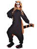 Kigurumi Carnaval Pyjama Razon Onesie Pour Adulte Polaire Flanelle Noir Animal Costume Carnaval Déguisements Halloween