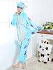 Kigurumi Carnaval Pyjama Sulley Onesie Blue Flannel Anime vêtements de nuit pour adulte retour avec fermeture à glissière Déguisements Halloween