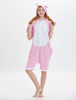 Kigurumi Carnaval Pyjamas Adulte Rose Combinaisons Courtes Unisexe Animal Déguisements Halloween