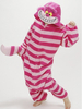 Kigurumi Carnaval Pyjamas chat de Cheshire Onesie pour adulte 2021 Alice In Wonderlet Chat flanelle Costume Carnaval Déguisements Halloween