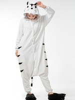 Kigurumi Carnaval pyjamas flanelle Onesie tigre blanc vêtements de nuit animaux Costume Carnaval adulte Déguisements Halloween