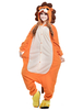 Kigurumi Carnaval Pyjamas Lions 2021 en Flanelle Bicolores Femeture avec Boutons Hiver Vêtements de Nuit Costume Carnaval Cosplay Halloween