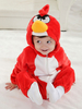 Kigurumi Carnaval Pyjamas Onesie Angry Birds - Combinaison De Bande Dessinée - Toddler Rouge Déguisements Halloween