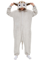Kigurumi Carnaval Pyjamas Onesie Bande Dessinée Chat Adulte Gris Clair Facile Toilette Kigurumi Carnaval Costume Carnavals Déguisements Halloween