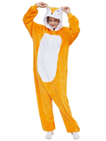 Kigurumi Carnaval Pyjamas Onesie Fox Adulte Orange Facile Toilette Kigurumi Carnaval Costume Carnavals Déguisements Halloween