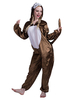 Kigurumi Carnaval Pyjamas Onesie Monkey Jumpsuit Brun foncé Costume Carnavals Kigurumi Carnaval Déguisements Halloween