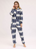 Kigurumi Carnaval Pyjamas Onesie Noël Adulte Flanelle Bleue Combinaison Kigurumi Carnaval Costumes Déguisements Halloween