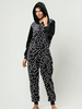 Kigurumi Carnaval Pyjamas Onesie Starlette Flanelle Noire Combinaison Kigurumi Carnaval Costumes Déguisements Halloween