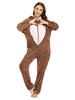Kigurumi Carnaval Pyjamas Onesie Sweetheart Bunny Kaki Flanelle Combinaison Kigurumi Carnaval Costume Carnavals Déguisements Halloween