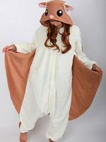 Kigurumi Carnaval pyjamas polatouche Onesie pour vêtements de nuit brune Costume Carnaval Animal adulte flanelle Déguisements Halloween