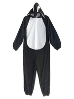 Kigurumi Carnaval Pyjamas Skunk Black Unisex Flanel Jumpsuit Costume Carnaval dDéguisements Halloween Déguisements Halloween