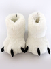 Kigurumi Carnaval pyjamas White Bear Claws Slipper chaussures accessoires de costumes Déguisements Halloween