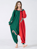 Kigurumi Combinaison Pyjamas Noël Adulte Vert Polyester Déguisement Enfant