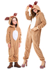 Kigurumi Pyjamas Cosplay Cadeaux Noël Enfant Renne Combinaison Costumes