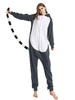Kigurumi Pyjamas Lémur Cartoon Combinaison De Flanelle Costume Carnaval Déguisements Halloween