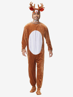 Kigurumi Pyjamas Onesie Animal Adulte Rose Polyester Combinaison Chapeau Kigurumi Costumes