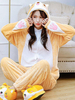 Kigurumi Pyjamas Shiba Inu Chien Grenouillère Adultes Unisexe Flanelle Hiver Vêtements De Nuit Costume Cosplay Carnaval