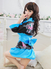 Kimono de déguisement bleu bicolore synthétique Déguisements Halloween