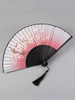 Kimono fan éventail pliable gland imprimé floral Costume Accessoires Déguisements Halloween