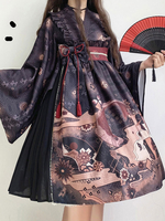 Kimono Lolita OP Robe arcs manches longues Lolita One Piece Robes