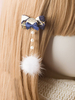 Kimono Lolita Épingle à cheveux Pom Pom Perle éventail Fan Bleu Lolita Accessoire Cheveux Déguisements Halloween