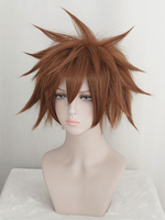 Kingdom Hearts Cosplay perruque de séparation latérale Sora