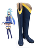 Konosuba Aqua Déguisements Halloween Cosplay Chaussures