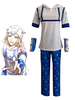 Laventure Bizarre de JoJo Costume de Cosplay de Johnny Joestar Costume de Cosplay en polyester blanc ensemble complet
