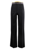 Latin Dance Costume acétate noir danse pantalons pour hommes Déguisements Halloween
