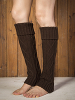 Latin Dance Socks Genou High Cable Knit Ballerina Yoga Belly Dancing Accessories Déguisements Halloween