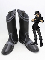 Le monde se termine avec vous Sho Minamimoto chaussures de Cosplay bottes en cuir PU noir bottes de Cosplay Anime