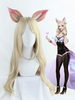 League Of Legends 2021 LOL KDA Ahri Cosplay Perruque Déguisements Halloween