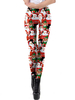 Legging Père Noël Rouge Pantalon Déguisement de la Fête