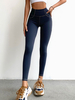 Legging Yoga Femmes Taille Haute Sport Longs Imprimés les Rayures Elastiques avec Poches Legging Yoga Femmes