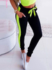Leggings de gymnastique pour femmes Leggings dentraînement à rayures