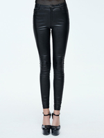 Leggings Femmes Gothique Costume Halloween Noir Pantalon Skinny Synthétique Bas