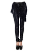 Leggings gothiques jupe pantalon skinny dentelle noire femmes Synthétique bas Déguisements Halloween Costume