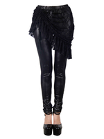 Leggings gothiques jupe pantalon skinny dentelle noire femmes Synthétique bas Déguisements Halloween Costume