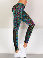 Leggings polyester Soft Pantalon de yoga à deux couleurs de femme