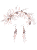 Les boucles doreille de mariage définissent des accessoires de cheveux en métal de chapellerie pour la mariée