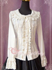 Élégant Bow pur coton Lolita Blouse Déguisements Halloween