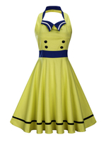 Élégente robe vintage moyenne style rustique plissée col à revers