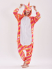 Licorne Dreaming Star Kigurumi Carnaval Pyjamas Onesie Adultes Unisexe Flanelle Orange Combinaisons Déguisements Halloween