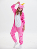 Licorne Kigurumi Carnaval Onesie Pyjamas Enfants Flanelle Rose À Capuche Manches Longues Combinaisons Unisexe Animal Vêtements de Nuit Déguisements Halloween